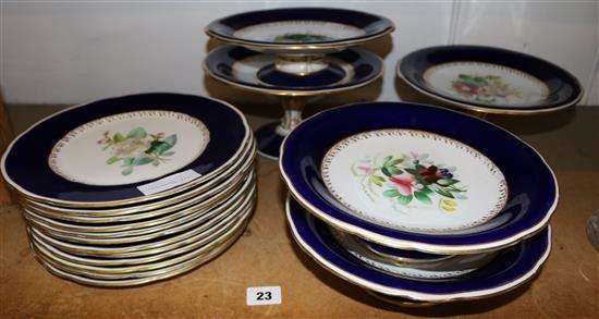Set of Copeland plates and stands